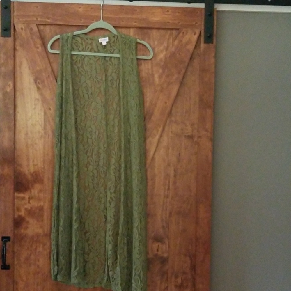Lularoe Lace Joy Vest size small